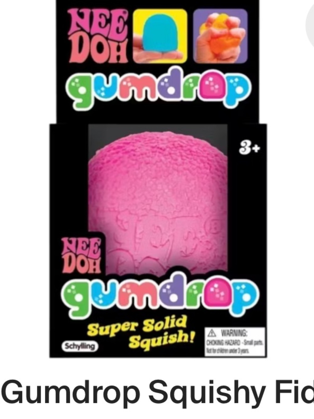 100% authentic Nee doh Pink Sensory Squishy fidget Ball